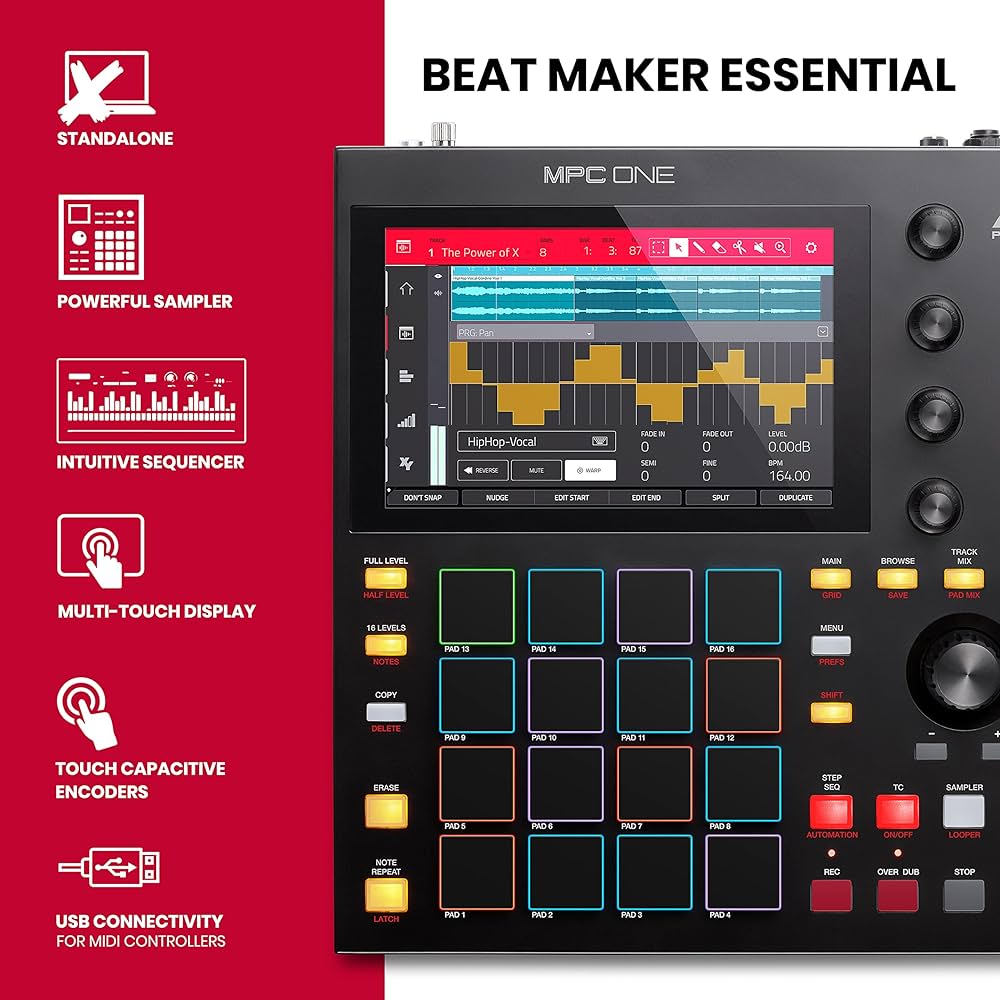 Akai MPC One Profissional – Tambor, Sampler e Controlador